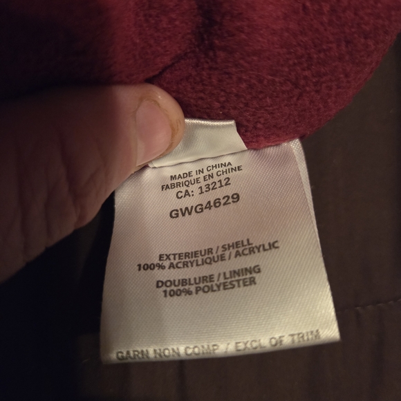 Kids Knit Pom-Pom Hats - Maroon and Charcoal - Picture 6 of 8